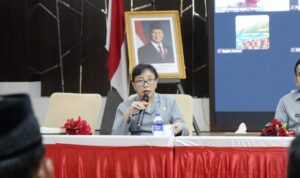 Kepala Kanwil Kemenkum Lampung Taufiqurrakhman membuka Musda I DPD NLPA Lampung