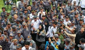 Apel Akbar Satlinmas Indonesia di Lampung