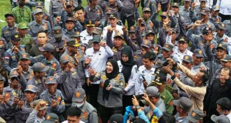 Apel Akbar Satlinmas Indonesia di Lampung