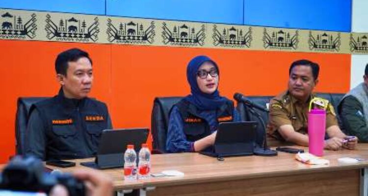 Wakil Gubernur Lampung Jihan Nurlela menyampaikan kebijakan PJJ setelah aktivitas Gunung Anak Krakatau meningkat.