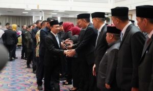 Sekdaprov Lampung Marindo Kurniawan melantik pejabat Pemprov Lampung