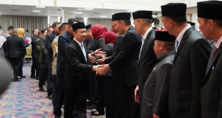 Sekdaprov Lampung Marindo Kurniawan melantik pejabat Pemprov Lampung