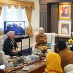 Jihan Nurlela menerima audiensi Majalah Srikandi Lampung