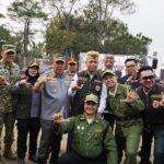 Raffi Ahmad bersama ribuan anggota Satlinmas Bandar Lampung