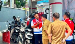 Pertamina dan ESDM Lampung memantau stok BBM di SPBU Bandar Lampung