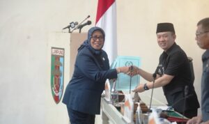 Sekda Lampung Marindo Kurniawan menghadiri rapat paripurna APBD Lampung 2027