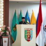 Rapat Paripurna DPRD Lampung membahas Raperda APBD Provinsi Lampung 2027 bersama Sekdaprov Marindo Kurniawan.