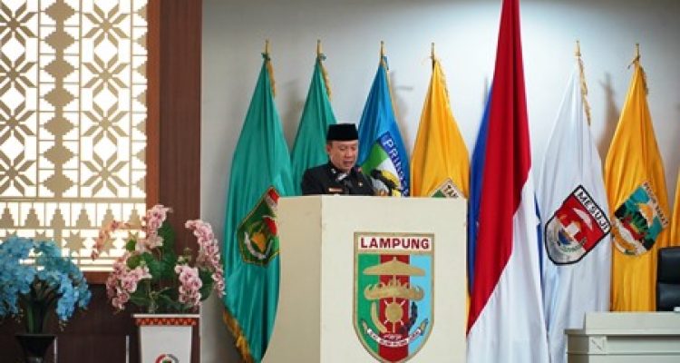 Rapat Paripurna DPRD Lampung membahas Raperda APBD Provinsi Lampung 2027 bersama Sekdaprov Marindo Kurniawan.