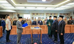 Pelantikan Gadriyanto Abung dan Lukman Pura di Pemprov Lampung