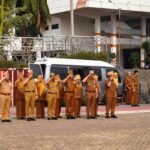 Apel mingguan Pemprov Lampung di Lapangan Korpri