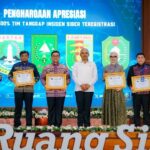 Wagub Lampung Jihan Nurlela menerima penghargaan TTIS dari BSSN
