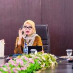 Jihan Nurlela memimpin rapat koordinasi percepatan penanggulangan TBC Lampung di Pesawaran.