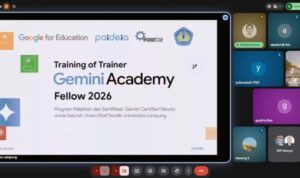 Unila gelar Gemini Academy 2026 untuk tingkatkan kompetensi AI sivitas akademika